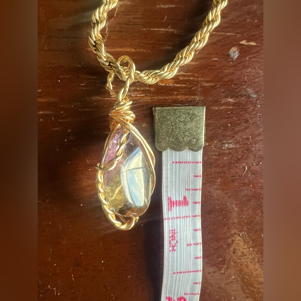 Gold-Filled Choker with Ametrine Pendant — Artist Wire Work - Picture 15 of 15